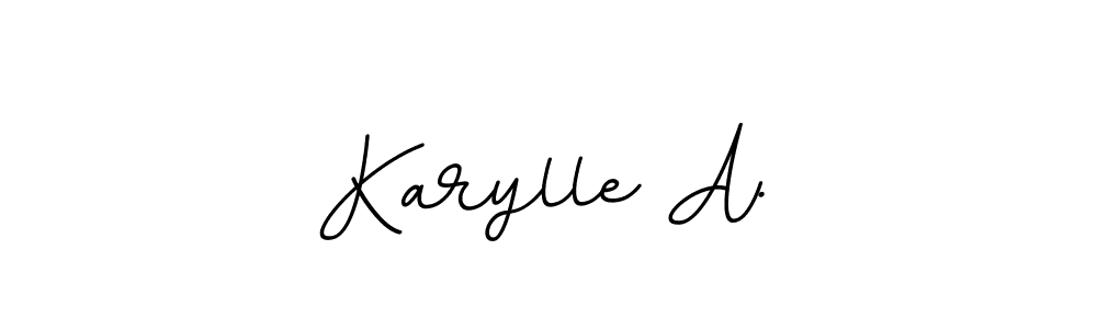 BallpointsItalic-DORy9 is a professional signature style that is perfect for those who want to add a touch of class to their signature. It is also a great choice for those who want to make their signature more unique. Get Karylle A. name to fancy signature for free. Karylle A. signature style 11 images and pictures png