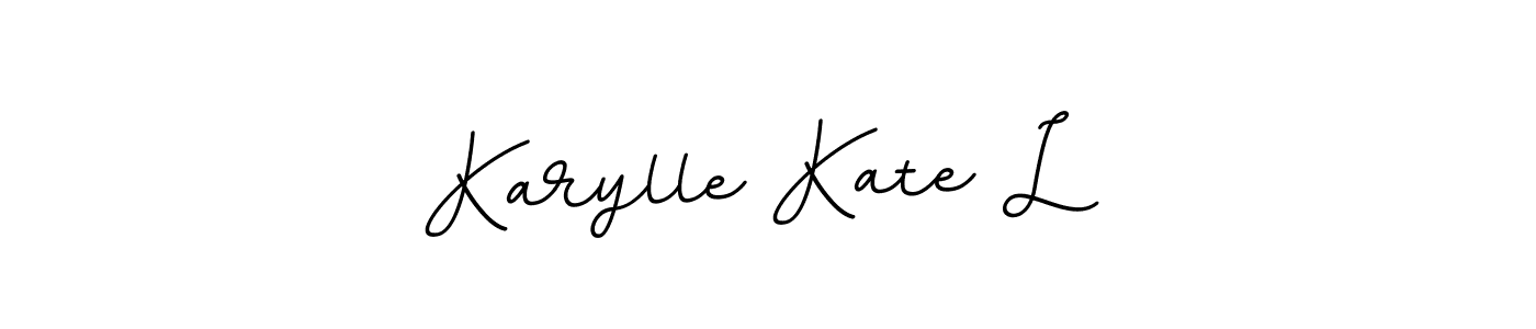 How to make Karylle Kate L name signature. Use BallpointsItalic-DORy9 style for creating short signs online. This is the latest handwritten sign. Karylle Kate L signature style 11 images and pictures png