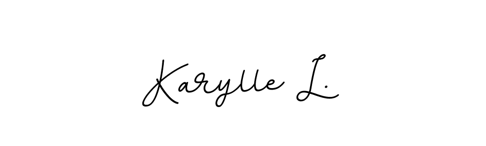 Make a beautiful signature design for name Karylle L.. With this signature (BallpointsItalic-DORy9) style, you can create a handwritten signature for free. Karylle L. signature style 11 images and pictures png