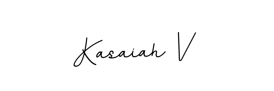 This is the best signature style for the Kasaiah V name. Also you like these signature font (BallpointsItalic-DORy9). Mix name signature. Kasaiah V signature style 11 images and pictures png