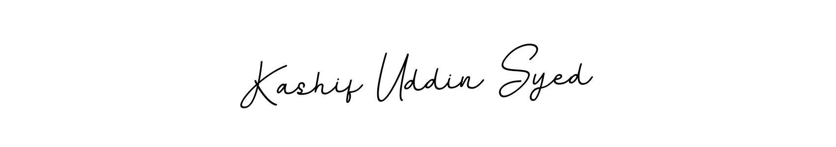 This is the best signature style for the Kashif Uddin Syed name. Also you like these signature font (BallpointsItalic-DORy9). Mix name signature. Kashif Uddin Syed signature style 11 images and pictures png