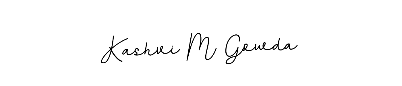 How to make Kashvi M Gowda name signature. Use BallpointsItalic-DORy9 style for creating short signs online. This is the latest handwritten sign. Kashvi M Gowda signature style 11 images and pictures png