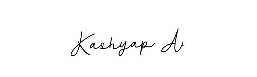 How to make Kashyap A. name signature. Use BallpointsItalic-DORy9 style for creating short signs online. This is the latest handwritten sign. Kashyap A. signature style 11 images and pictures png
