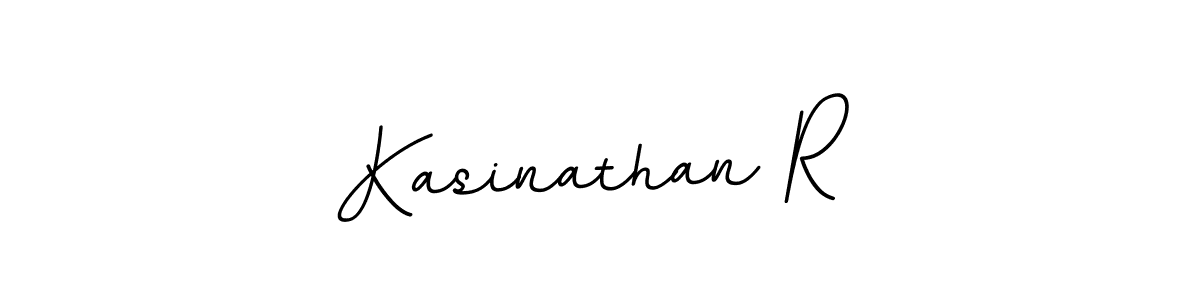 The best way (BallpointsItalic-DORy9) to make a short signature is to pick only two or three words in your name. The name Kasinathan R include a total of six letters. For converting this name. Kasinathan R signature style 11 images and pictures png