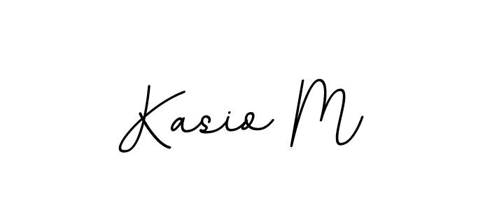 Kasio M stylish signature style. Best Handwritten Sign (BallpointsItalic-DORy9) for my name. Handwritten Signature Collection Ideas for my name Kasio M. Kasio M signature style 11 images and pictures png