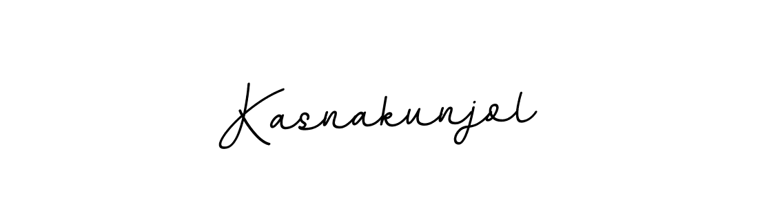 Use a signature maker to create a handwritten signature online. With this signature software, you can design (BallpointsItalic-DORy9) your own signature for name Kasnakunjol. Kasnakunjol signature style 11 images and pictures png