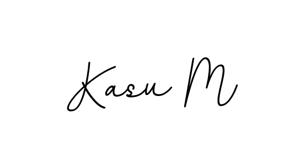 How to make Kasu M name signature. Use BallpointsItalic-DORy9 style for creating short signs online. This is the latest handwritten sign. Kasu M signature style 11 images and pictures png