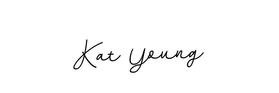 Make a beautiful signature design for name Kat Young. With this signature (BallpointsItalic-DORy9) style, you can create a handwritten signature for free. Kat Young signature style 11 images and pictures png