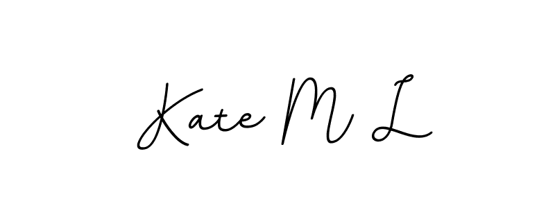 Kate M L stylish signature style. Best Handwritten Sign (BallpointsItalic-DORy9) for my name. Handwritten Signature Collection Ideas for my name Kate M L. Kate M L signature style 11 images and pictures png