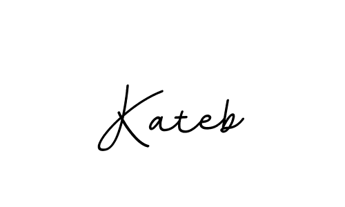 The best way (BallpointsItalic-DORy9) to make a short signature is to pick only two or three words in your name. The name Kateb include a total of six letters. For converting this name. Kateb signature style 11 images and pictures png