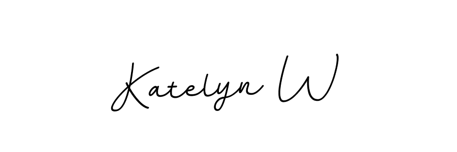 Use a signature maker to create a handwritten signature online. With this signature software, you can design (BallpointsItalic-DORy9) your own signature for name Katelyn W. Katelyn W signature style 11 images and pictures png