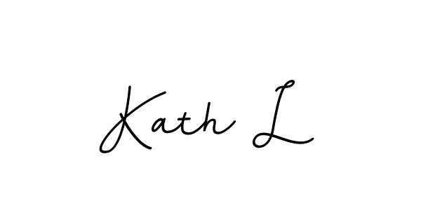 Kath L stylish signature style. Best Handwritten Sign (BallpointsItalic-DORy9) for my name. Handwritten Signature Collection Ideas for my name Kath L. Kath L signature style 11 images and pictures png