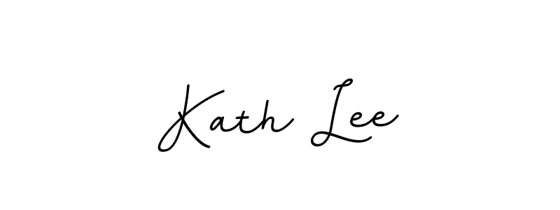 How to make Kath Lee name signature. Use BallpointsItalic-DORy9 style for creating short signs online. This is the latest handwritten sign. Kath Lee signature style 11 images and pictures png