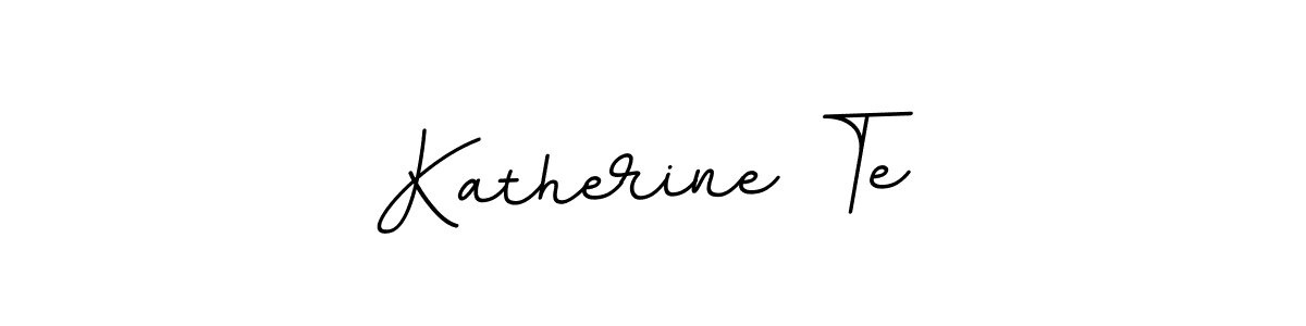 Create a beautiful signature design for name Katherine Te. With this signature (BallpointsItalic-DORy9) fonts, you can make a handwritten signature for free. Katherine Te signature style 11 images and pictures png
