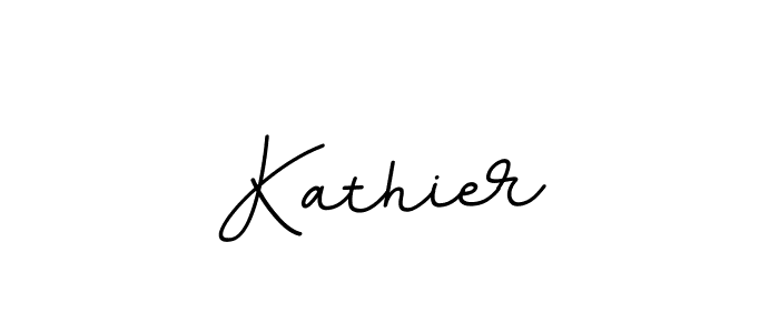 Design your own signature with our free online signature maker. With this signature software, you can create a handwritten (BallpointsItalic-DORy9) signature for name Kathier. Kathier signature style 11 images and pictures png