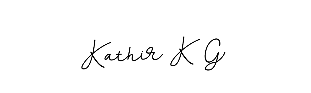 You should practise on your own different ways (BallpointsItalic-DORy9) to write your name (Kathir K G) in signature. don't let someone else do it for you. Kathir K G signature style 11 images and pictures png