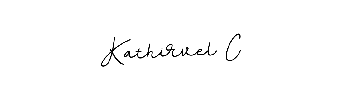 How to make Kathirvel C name signature. Use BallpointsItalic-DORy9 style for creating short signs online. This is the latest handwritten sign. Kathirvel C signature style 11 images and pictures png