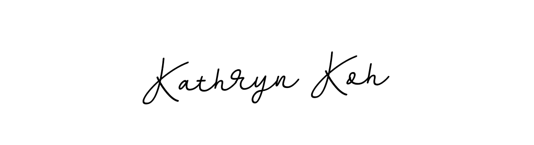 Design your own signature with our free online signature maker. With this signature software, you can create a handwritten (BallpointsItalic-DORy9) signature for name Kathryn Koh. Kathryn Koh signature style 11 images and pictures png