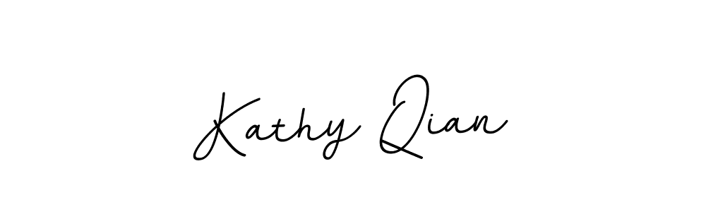 Create a beautiful signature design for name Kathy Qian. With this signature (BallpointsItalic-DORy9) fonts, you can make a handwritten signature for free. Kathy Qian signature style 11 images and pictures png