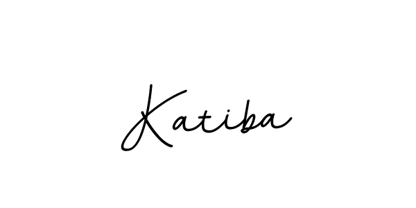 Create a beautiful signature design for name Katiba. With this signature (BallpointsItalic-DORy9) fonts, you can make a handwritten signature for free. Katiba signature style 11 images and pictures png