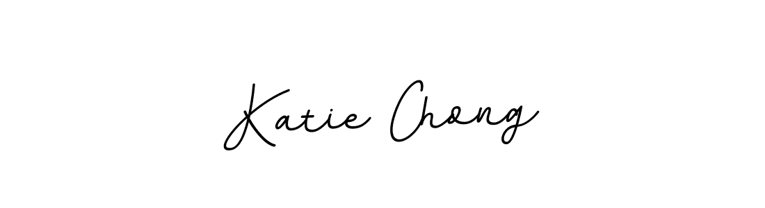 How to make Katie Chong name signature. Use BallpointsItalic-DORy9 style for creating short signs online. This is the latest handwritten sign. Katie Chong signature style 11 images and pictures png