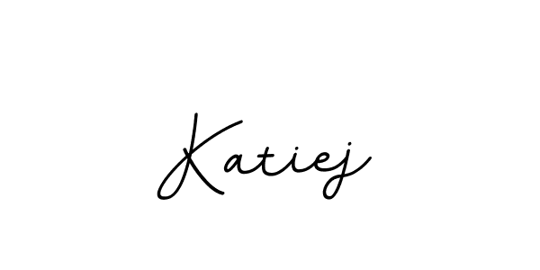 Use a signature maker to create a handwritten signature online. With this signature software, you can design (BallpointsItalic-DORy9) your own signature for name Katiej. Katiej signature style 11 images and pictures png
