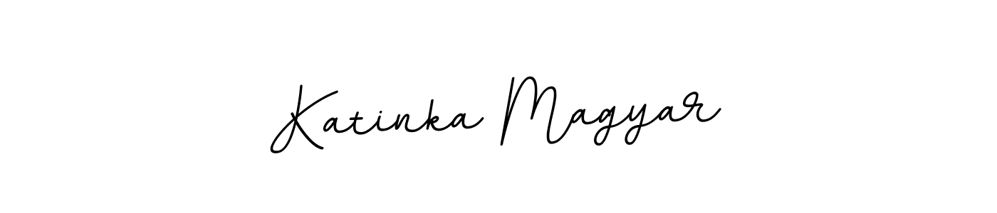 Make a beautiful signature design for name Katinka Magyar. With this signature (BallpointsItalic-DORy9) style, you can create a handwritten signature for free. Katinka Magyar signature style 11 images and pictures png