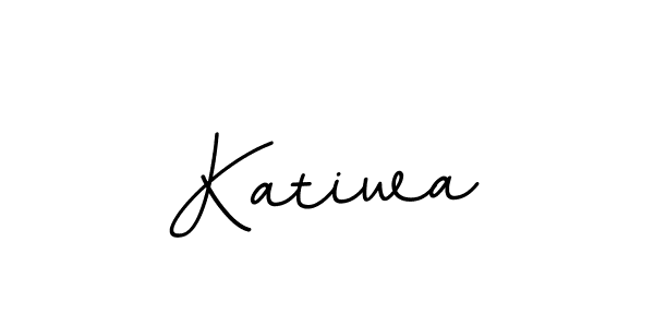 How to make Katiwa signature? BallpointsItalic-DORy9 is a professional autograph style. Create handwritten signature for Katiwa name. Katiwa signature style 11 images and pictures png