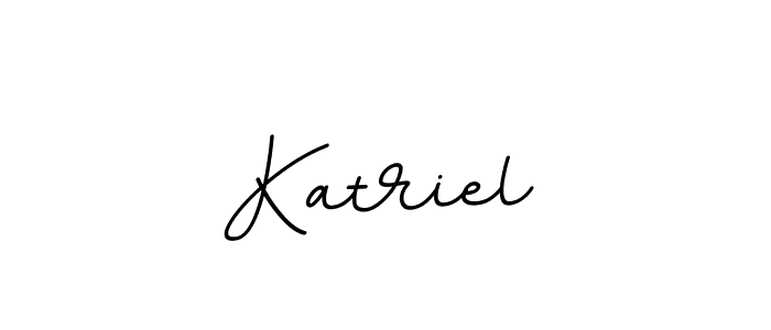Katriel stylish signature style. Best Handwritten Sign (BallpointsItalic-DORy9) for my name. Handwritten Signature Collection Ideas for my name Katriel. Katriel signature style 11 images and pictures png