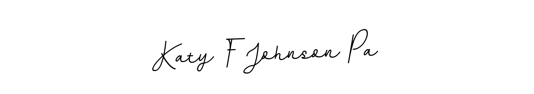 The best way (BallpointsItalic-DORy9) to make a short signature is to pick only two or three words in your name. The name Katy F Johnson Pa include a total of six letters. For converting this name. Katy F Johnson Pa signature style 11 images and pictures png