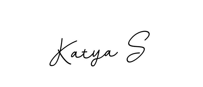 You should practise on your own different ways (BallpointsItalic-DORy9) to write your name (Katya S) in signature. don't let someone else do it for you. Katya S signature style 11 images and pictures png