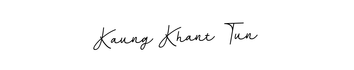 Make a beautiful signature design for name Kaung Khant Tun. With this signature (BallpointsItalic-DORy9) style, you can create a handwritten signature for free. Kaung Khant Tun signature style 11 images and pictures png