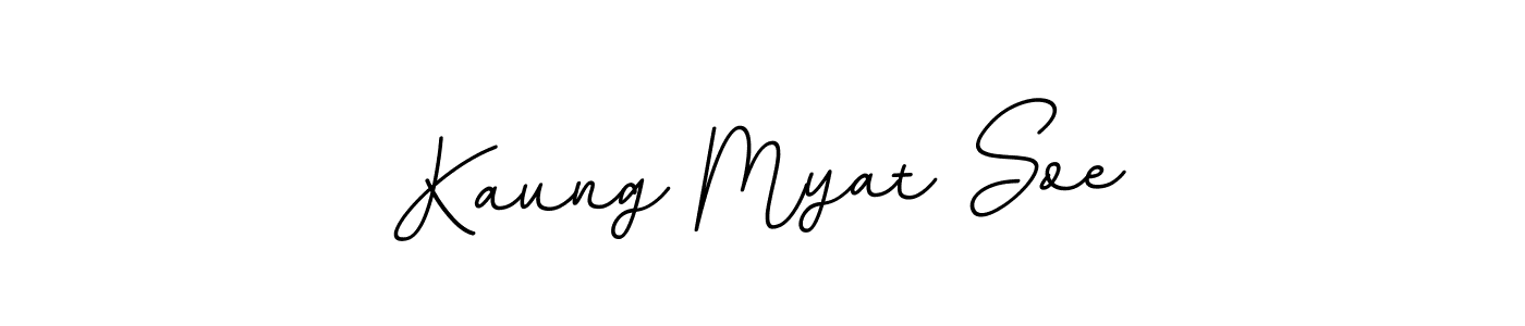 Use a signature maker to create a handwritten signature online. With this signature software, you can design (BallpointsItalic-DORy9) your own signature for name Kaung Myat Soe. Kaung Myat Soe signature style 11 images and pictures png