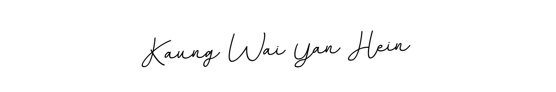 Kaung Wai Yan Hein stylish signature style. Best Handwritten Sign (BallpointsItalic-DORy9) for my name. Handwritten Signature Collection Ideas for my name Kaung Wai Yan Hein. Kaung Wai Yan Hein signature style 11 images and pictures png