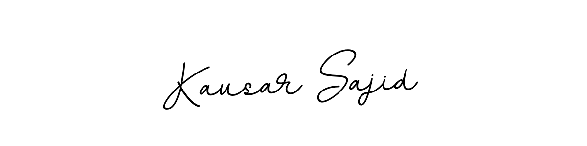 How to make Kausar Sajid name signature. Use BallpointsItalic-DORy9 style for creating short signs online. This is the latest handwritten sign. Kausar Sajid signature style 11 images and pictures png