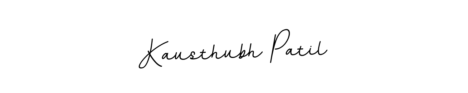 Make a beautiful signature design for name Kausthubh Patil. With this signature (BallpointsItalic-DORy9) style, you can create a handwritten signature for free. Kausthubh Patil signature style 11 images and pictures png