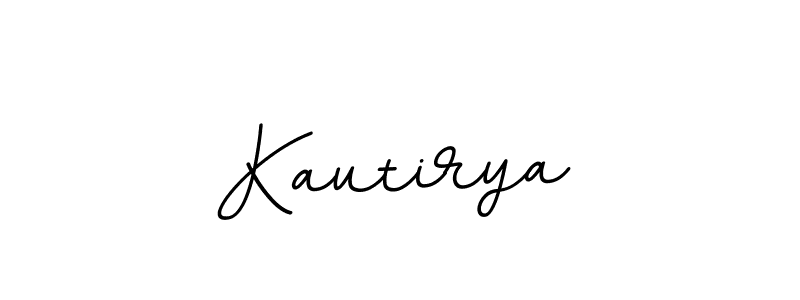 How to make Kautirya name signature. Use BallpointsItalic-DORy9 style for creating short signs online. This is the latest handwritten sign. Kautirya signature style 11 images and pictures png