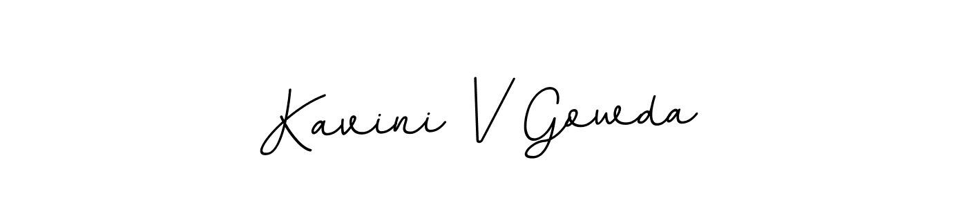 The best way (BallpointsItalic-DORy9) to make a short signature is to pick only two or three words in your name. The name Kavini V Gowda include a total of six letters. For converting this name. Kavini V Gowda signature style 11 images and pictures png