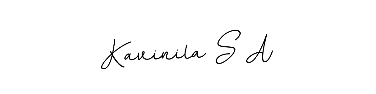 Create a beautiful signature design for name Kavinila S A. With this signature (BallpointsItalic-DORy9) fonts, you can make a handwritten signature for free. Kavinila S A signature style 11 images and pictures png