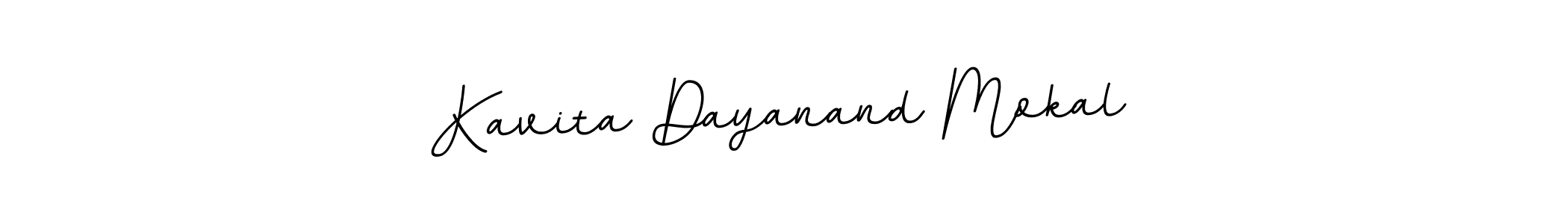 Design your own signature with our free online signature maker. With this signature software, you can create a handwritten (BallpointsItalic-DORy9) signature for name Kavita Dayanand Mokal. Kavita Dayanand Mokal signature style 11 images and pictures png