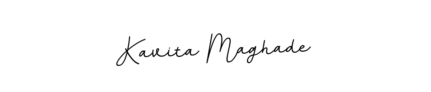 Design your own signature with our free online signature maker. With this signature software, you can create a handwritten (BallpointsItalic-DORy9) signature for name Kavita Maghade. Kavita Maghade signature style 11 images and pictures png