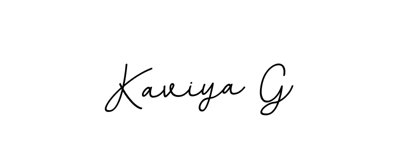 The best way (BallpointsItalic-DORy9) to make a short signature is to pick only two or three words in your name. The name Kaviya G include a total of six letters. For converting this name. Kaviya G signature style 11 images and pictures png
