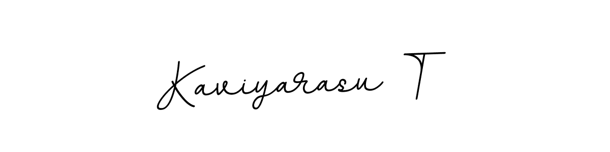 Kaviyarasu T stylish signature style. Best Handwritten Sign (BallpointsItalic-DORy9) for my name. Handwritten Signature Collection Ideas for my name Kaviyarasu T. Kaviyarasu T signature style 11 images and pictures png