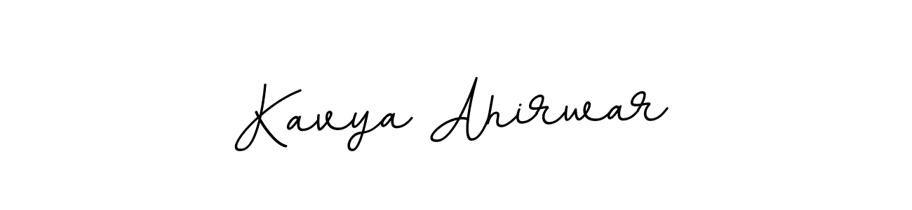 Make a beautiful signature design for name Kavya Ahirwar. With this signature (BallpointsItalic-DORy9) style, you can create a handwritten signature for free. Kavya Ahirwar signature style 11 images and pictures png