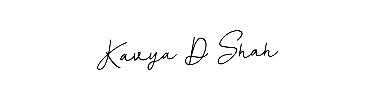 Design your own signature with our free online signature maker. With this signature software, you can create a handwritten (BallpointsItalic-DORy9) signature for name Kavya D Shah. Kavya D Shah signature style 11 images and pictures png
