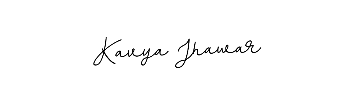 Make a beautiful signature design for name Kavya Jhawar. With this signature (BallpointsItalic-DORy9) style, you can create a handwritten signature for free. Kavya Jhawar signature style 11 images and pictures png