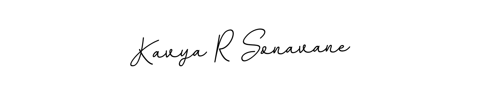 Make a beautiful signature design for name Kavya R Sonavane. With this signature (BallpointsItalic-DORy9) style, you can create a handwritten signature for free. Kavya R Sonavane signature style 11 images and pictures png