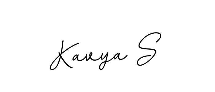 Design your own signature with our free online signature maker. With this signature software, you can create a handwritten (BallpointsItalic-DORy9) signature for name Kavya S. Kavya S signature style 11 images and pictures png