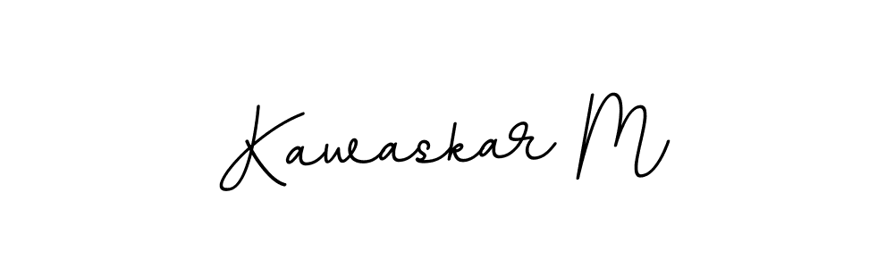 if you are searching for the best signature style for your name Kawaskar M. so please give up your signature search. here we have designed multiple signature styles  using BallpointsItalic-DORy9. Kawaskar M signature style 11 images and pictures png