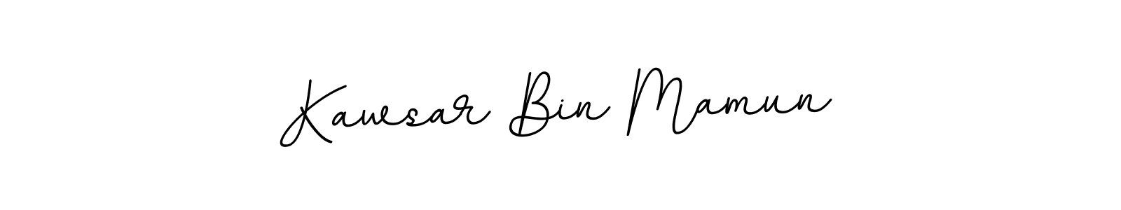 How to make Kawsar Bin Mamun name signature. Use BallpointsItalic-DORy9 style for creating short signs online. This is the latest handwritten sign. Kawsar Bin Mamun signature style 11 images and pictures png